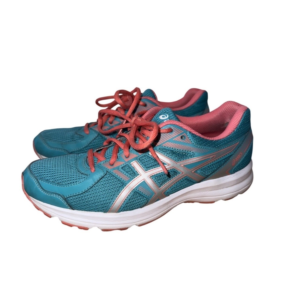 ASICS JOLT T7K8N 8393 VIRIDIAN GREEN SILVER PEACH WOMEN SHOES Size 8.5
